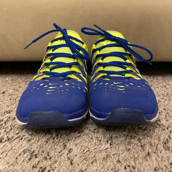 GUC Nike Men Blue and Yellow Running Shoes Size 11 - Picture 3 of 9